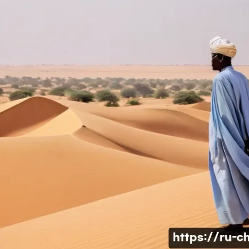 Home 26 차드에서 가장 큰 철도역 - **Prompt 1: The Dream of the Iron Road in Chad**
"A lone Chadian traveler, wearing traditional, ...